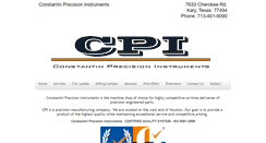 Desktop Screenshot of cpiprecision.com